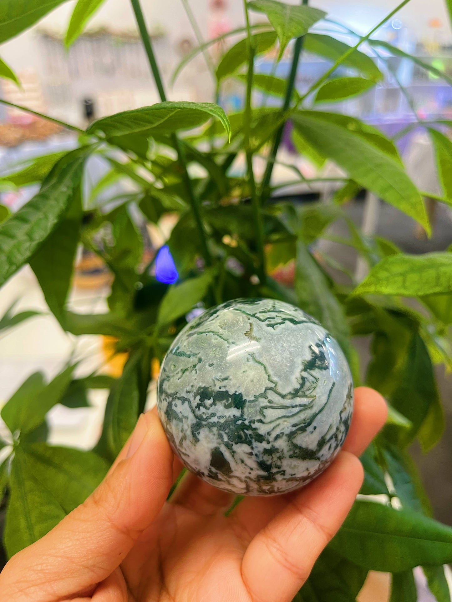 Moss Agate Sphere