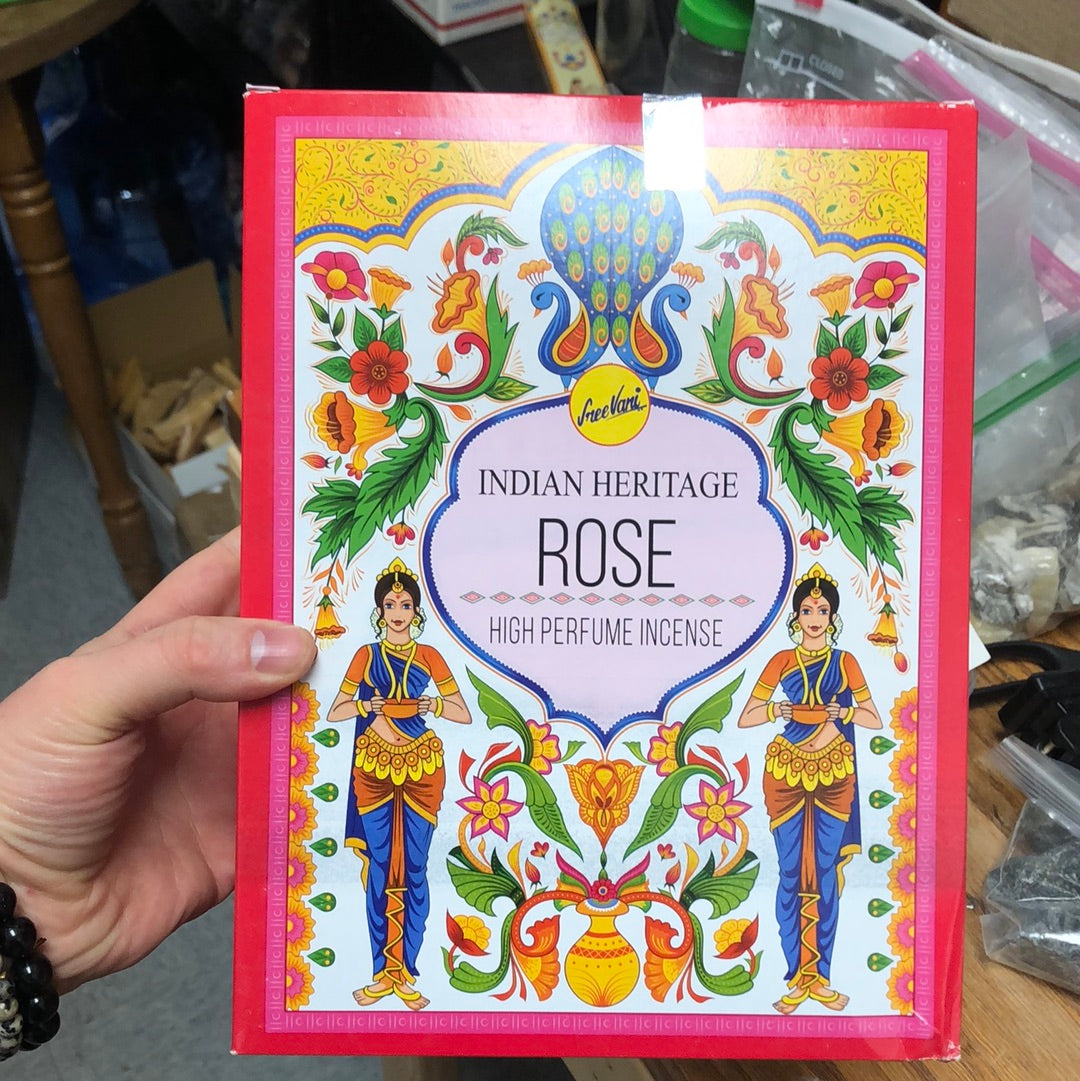 Indian Heritage Rose Incense Sticks
