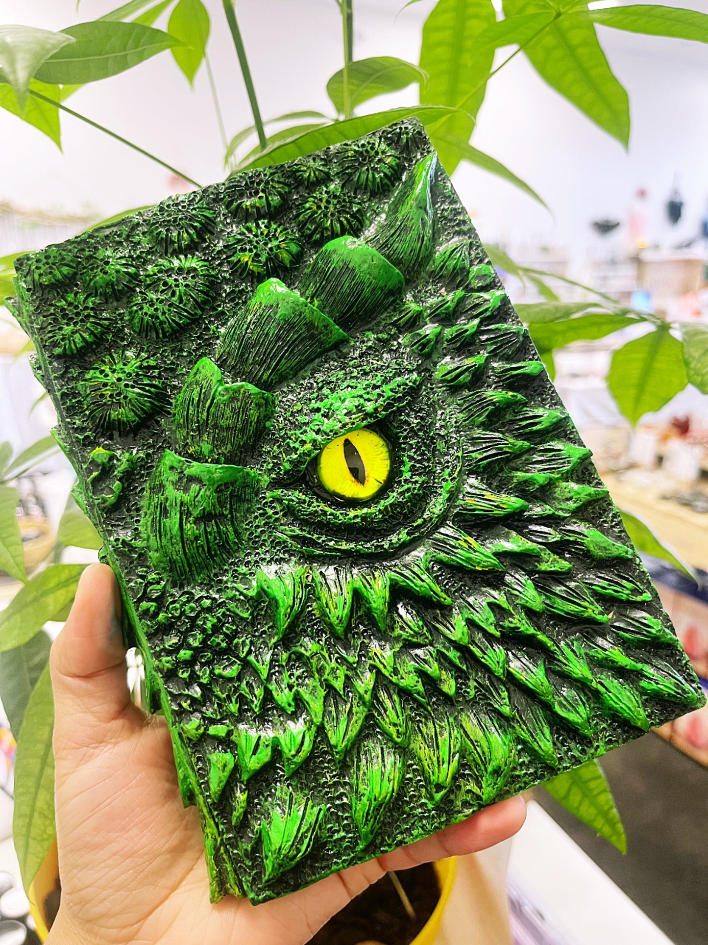 Notebook Resin Dragon Cover Vintage paper