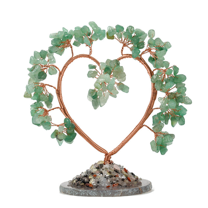 Heart Gemstone Chips Tree