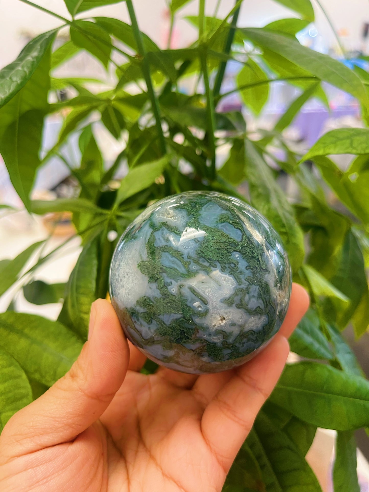 Moss Agate Sphere