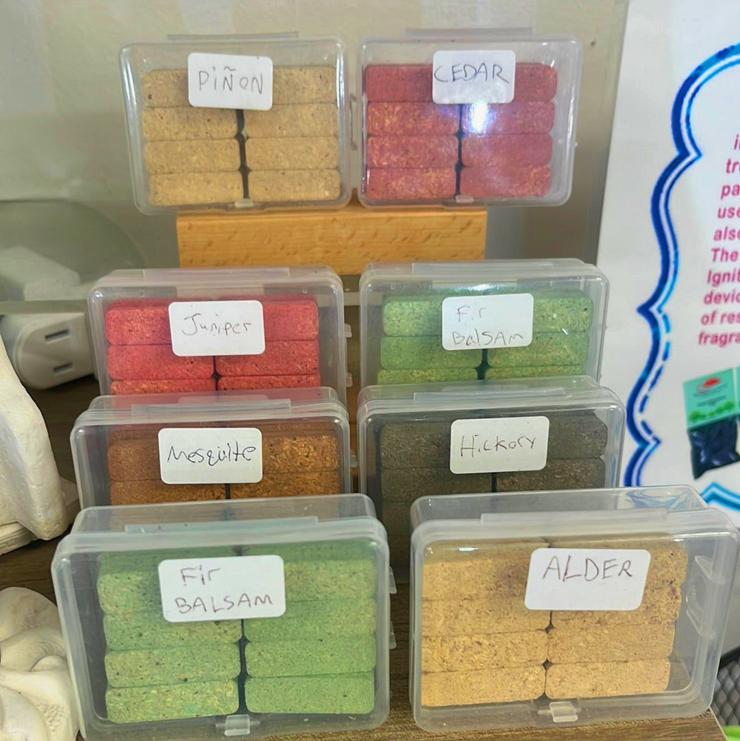 Natural Wood Incense Bricks (16 Pc)