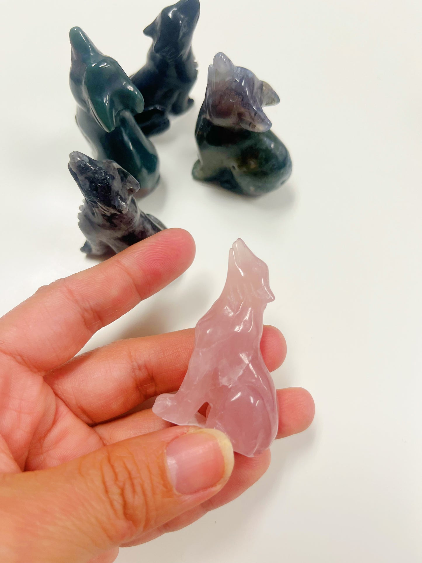 Wolf Carving Gemstone