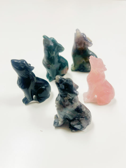 Wolf Carving Gemstone