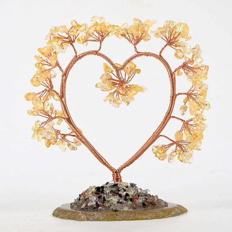 Heart Gemstone Chips Tree