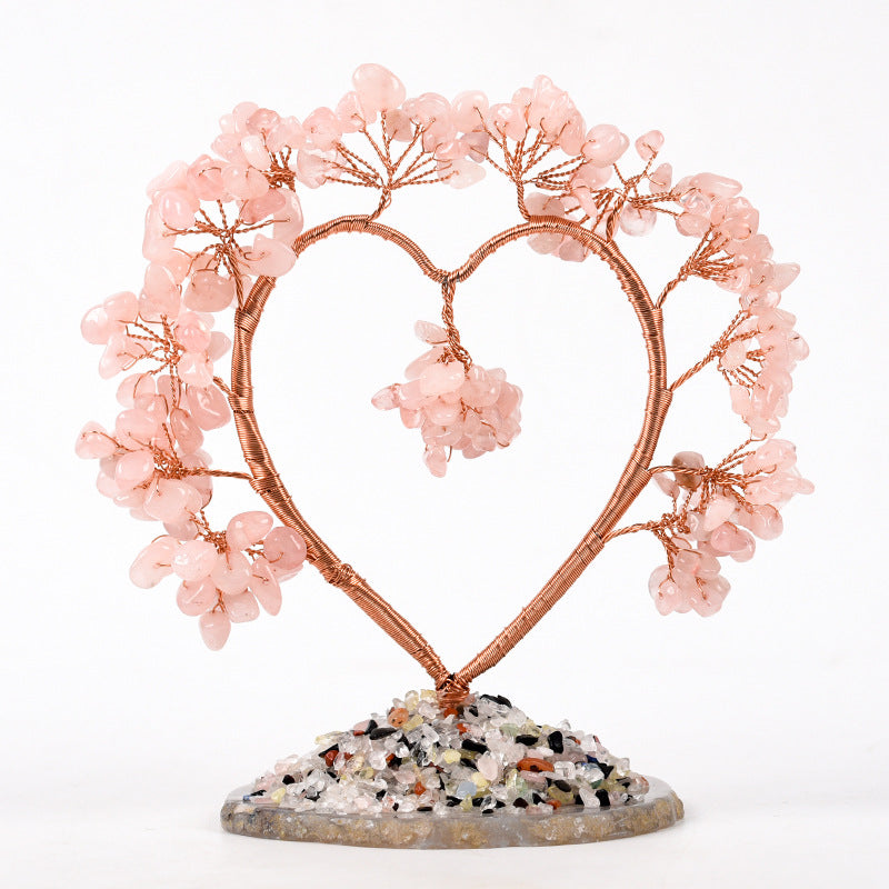 Heart Gemstone Chips Tree