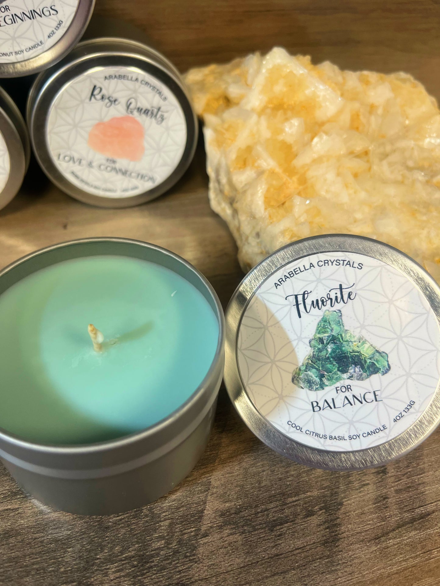 Candles Crystal Handmade