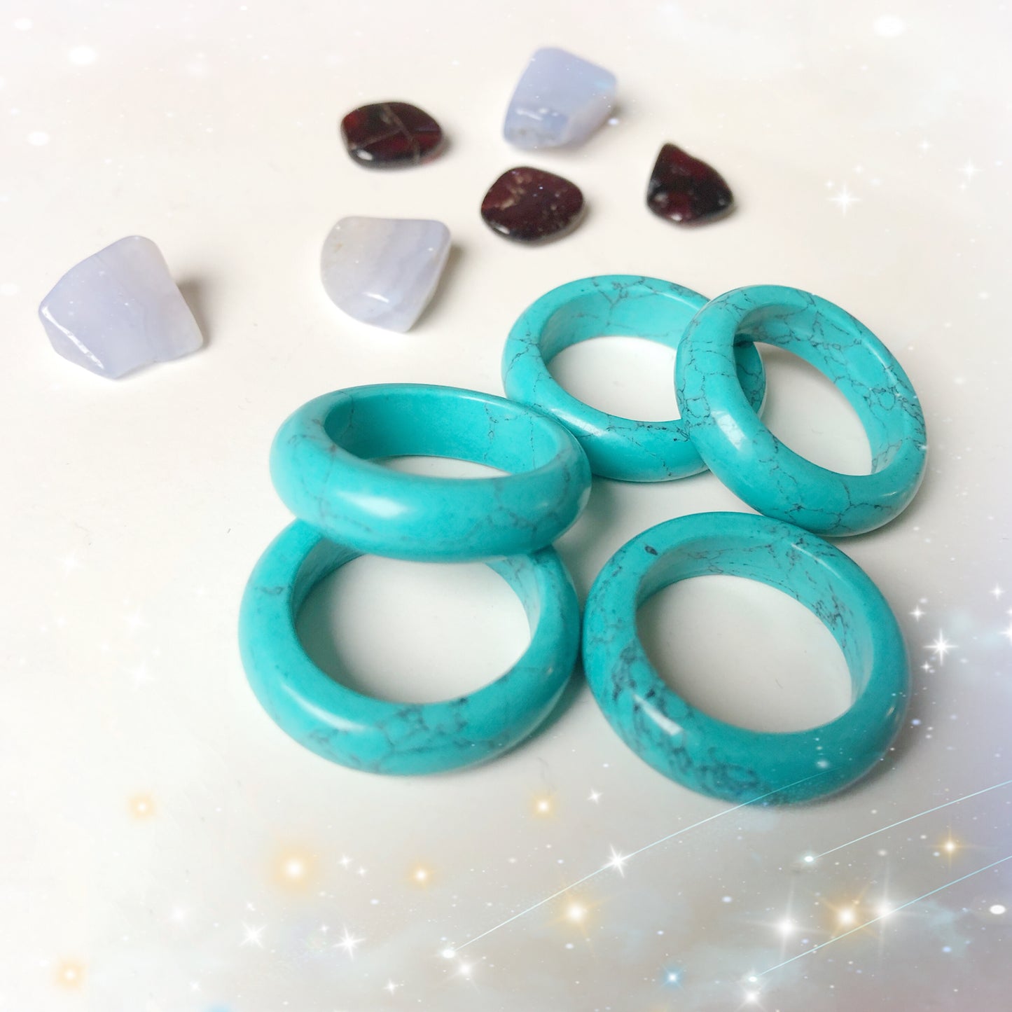 Solid Gemstone Ring