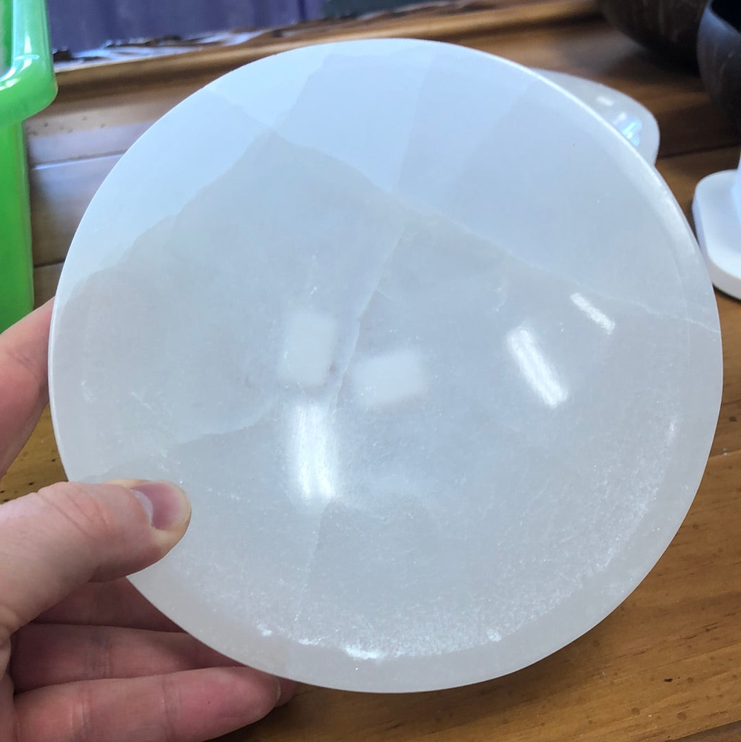 Large Selenite Bowls 6”