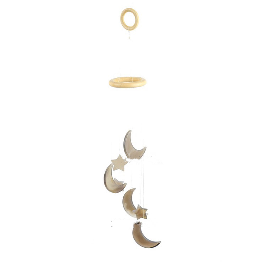 Agate Moon and Star Wind Chime