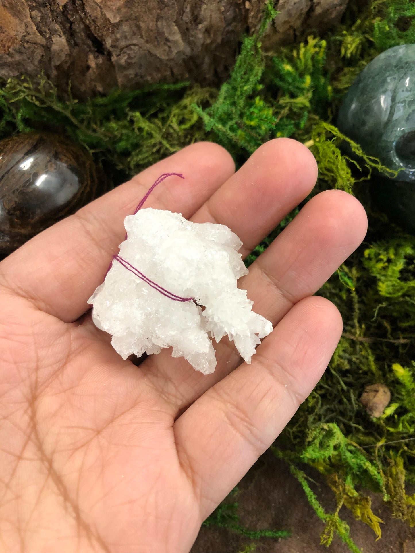 White Aragonite Clusters