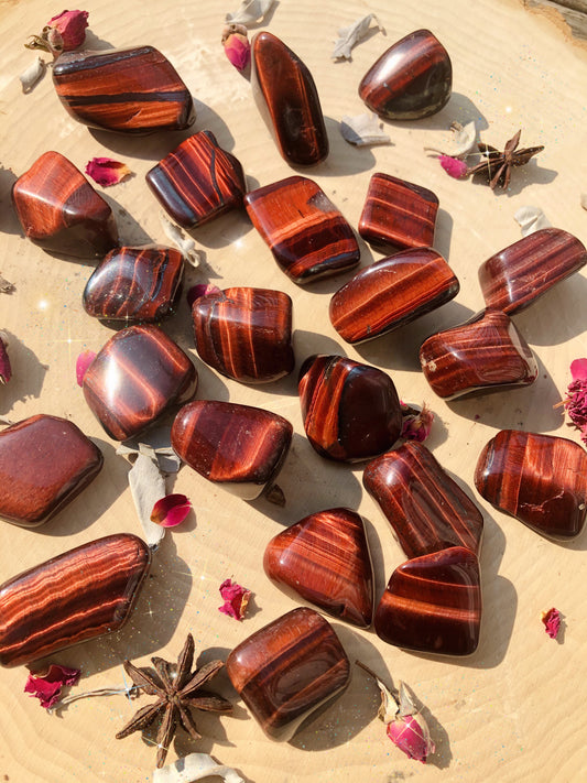 Red Tigers Eye Tumbled