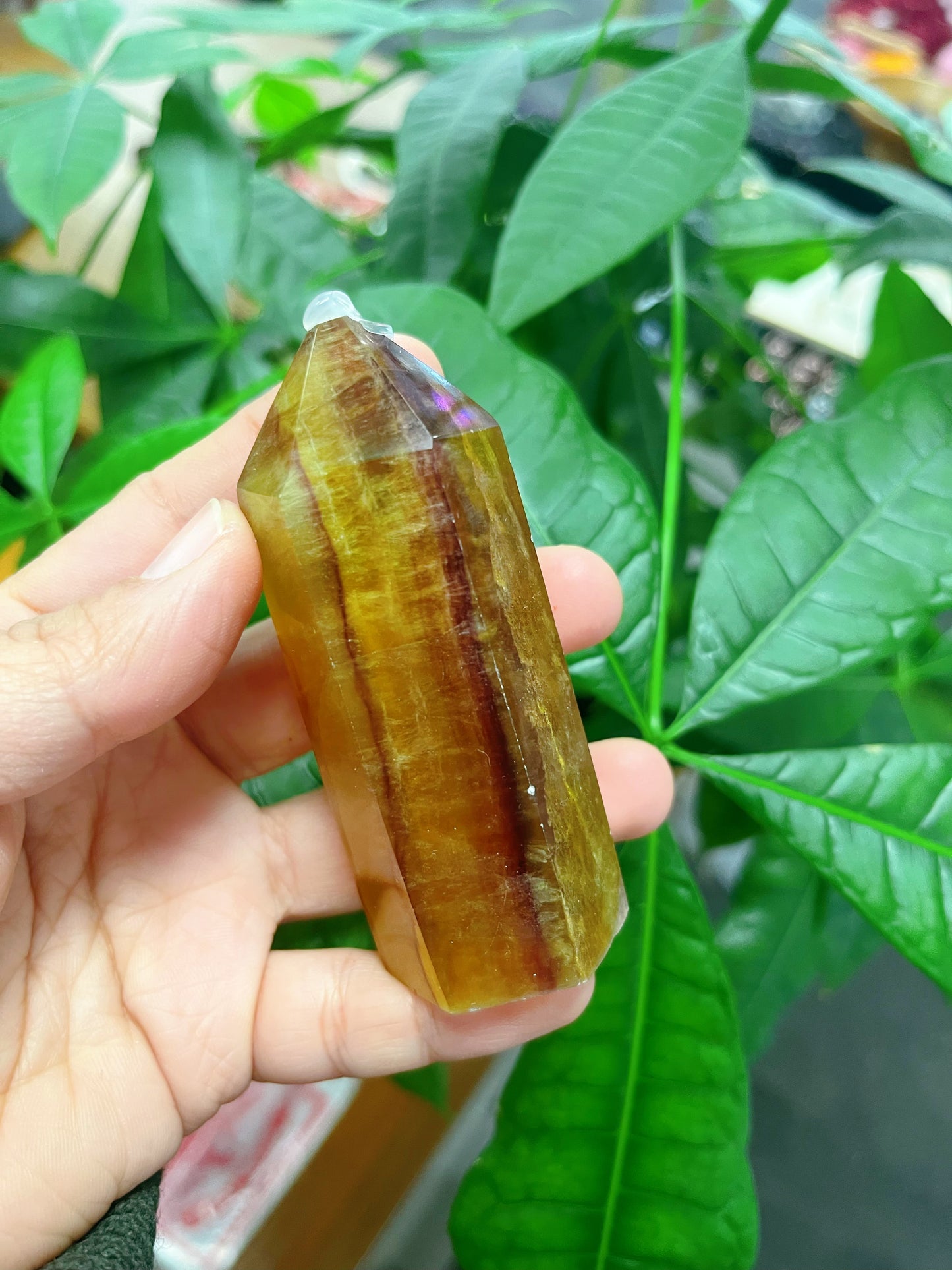 Yellow Fluorite Tower Point