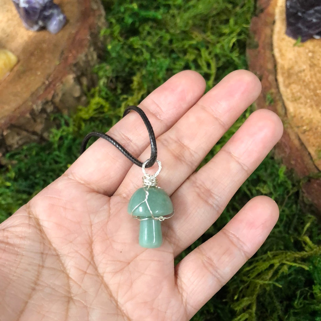 Mushroom Wrapping Necklace