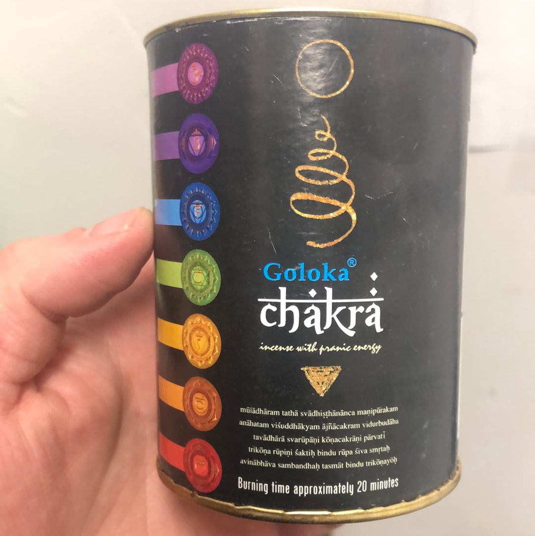 Galoka Chakra Backflow Incense Cones