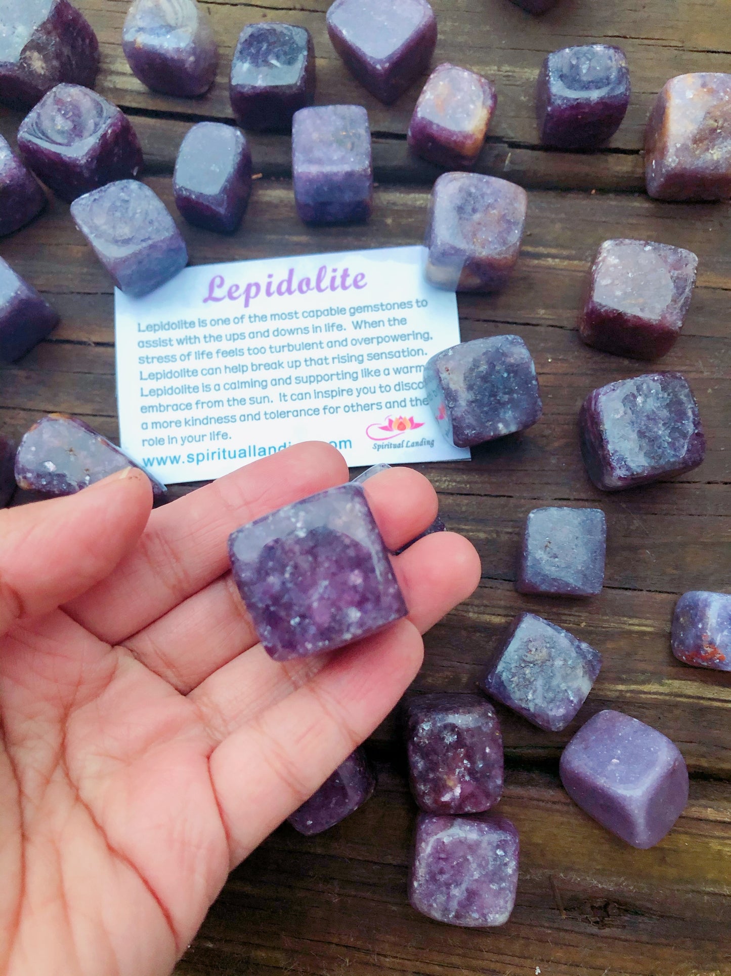 Lepidolite Tumbled