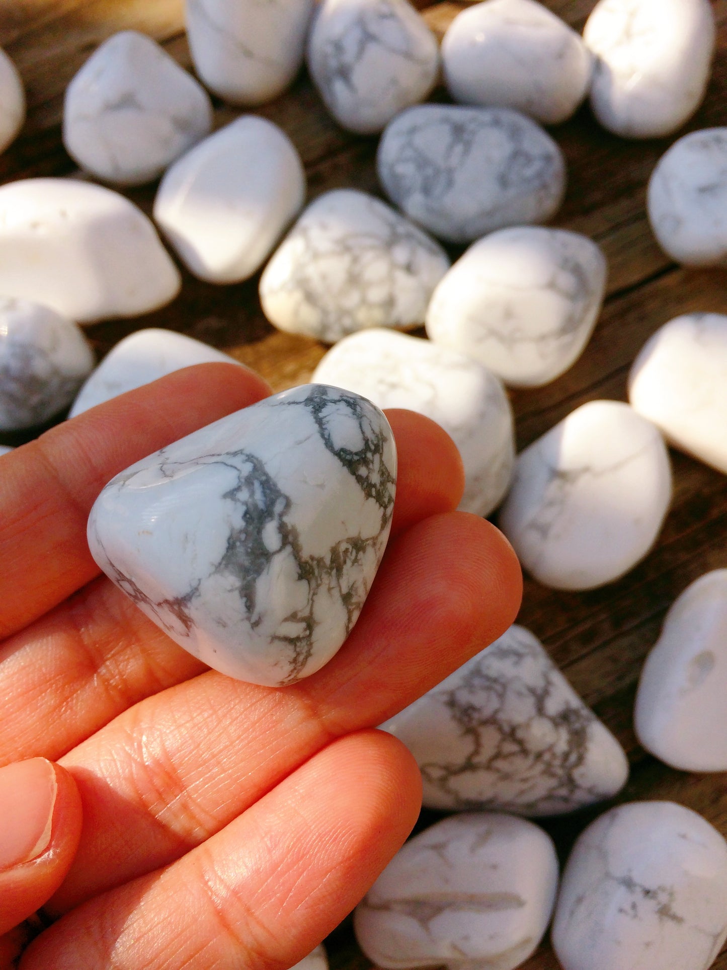 White Howlite Tumbled