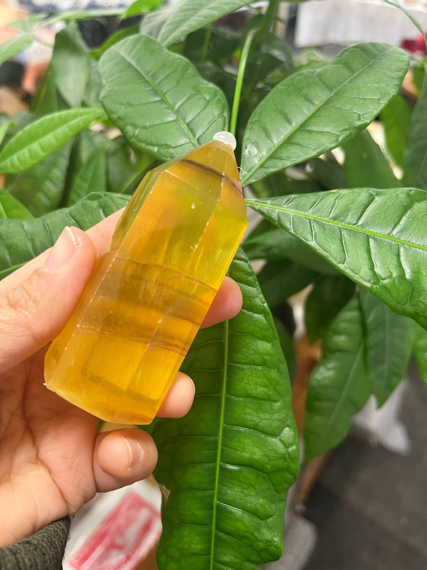 Yellow Fluorite Tower Point