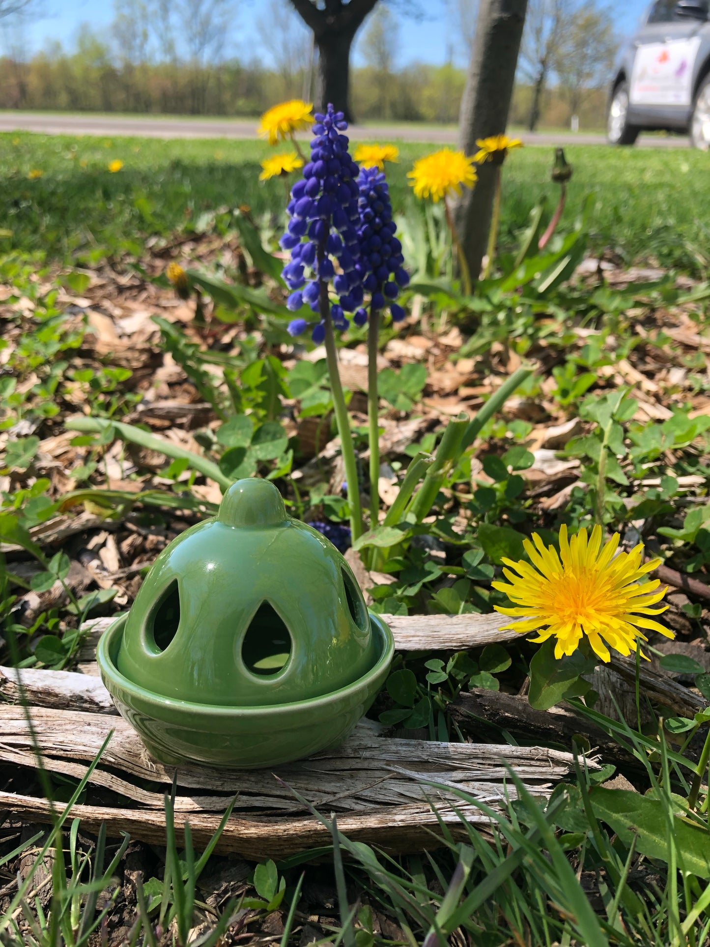 Brass Burner with wooden handle