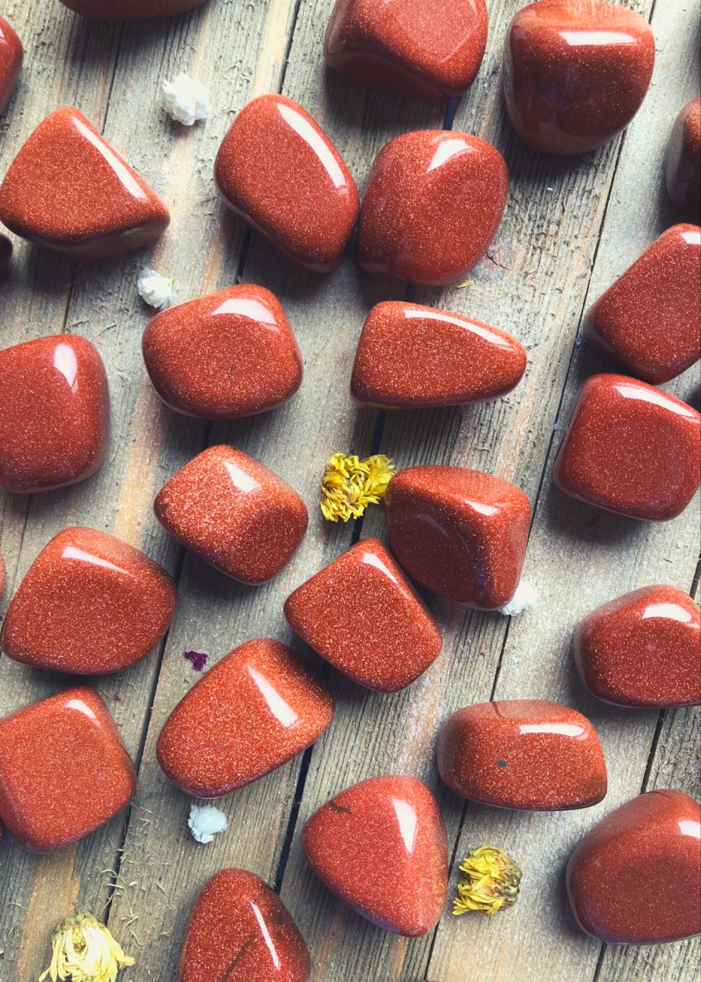 Red Goldstone Tumbled