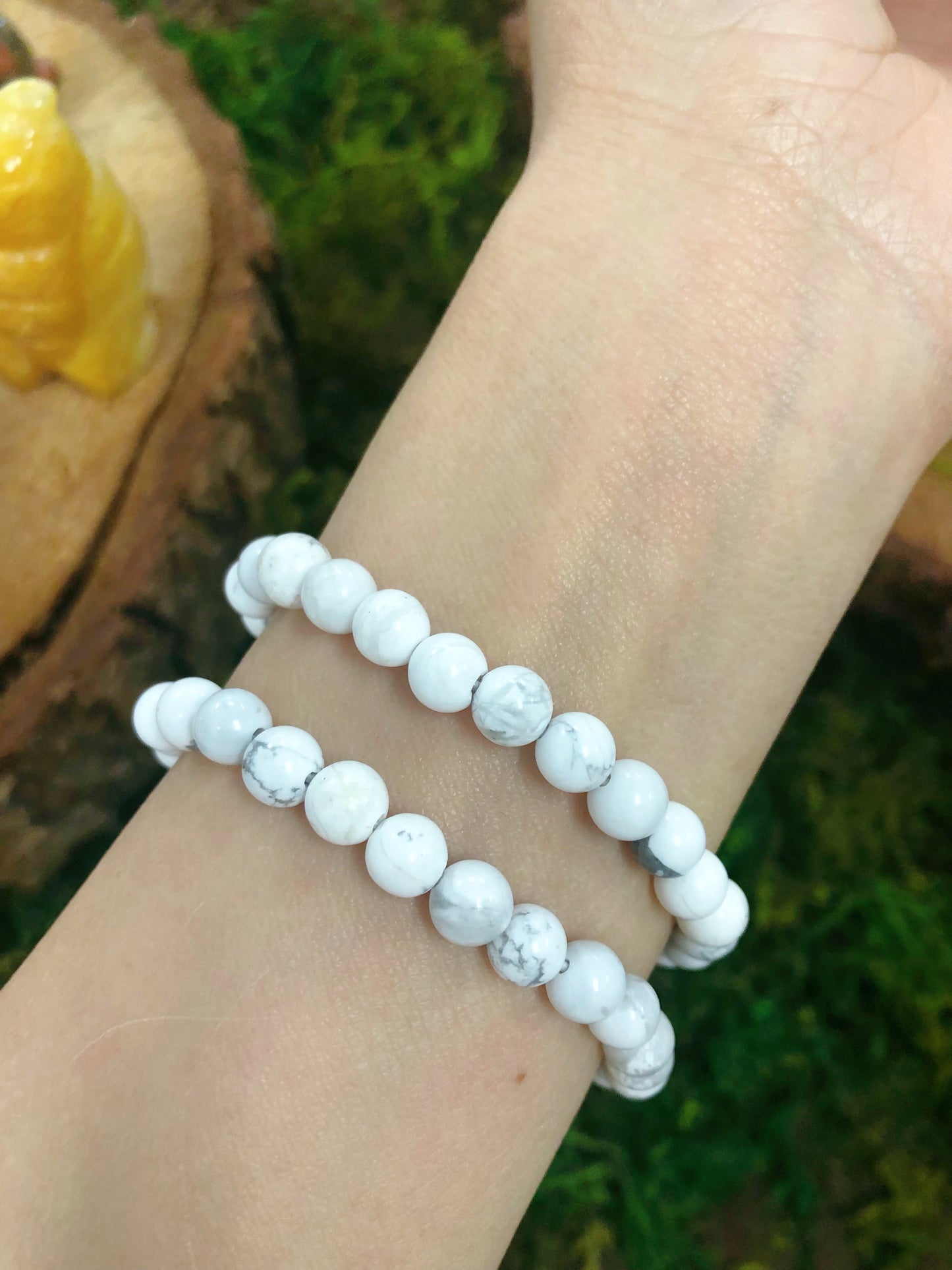 White Howlite bracelet