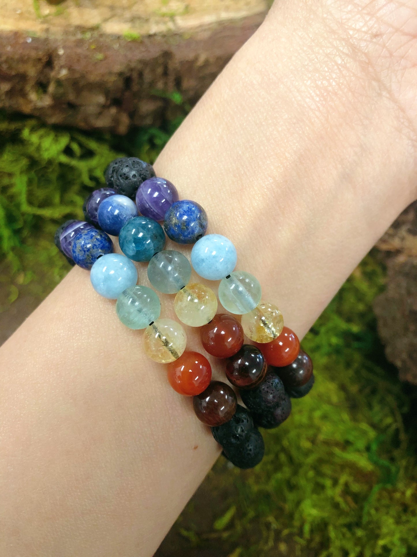 7 Chakra Bracelet handmade