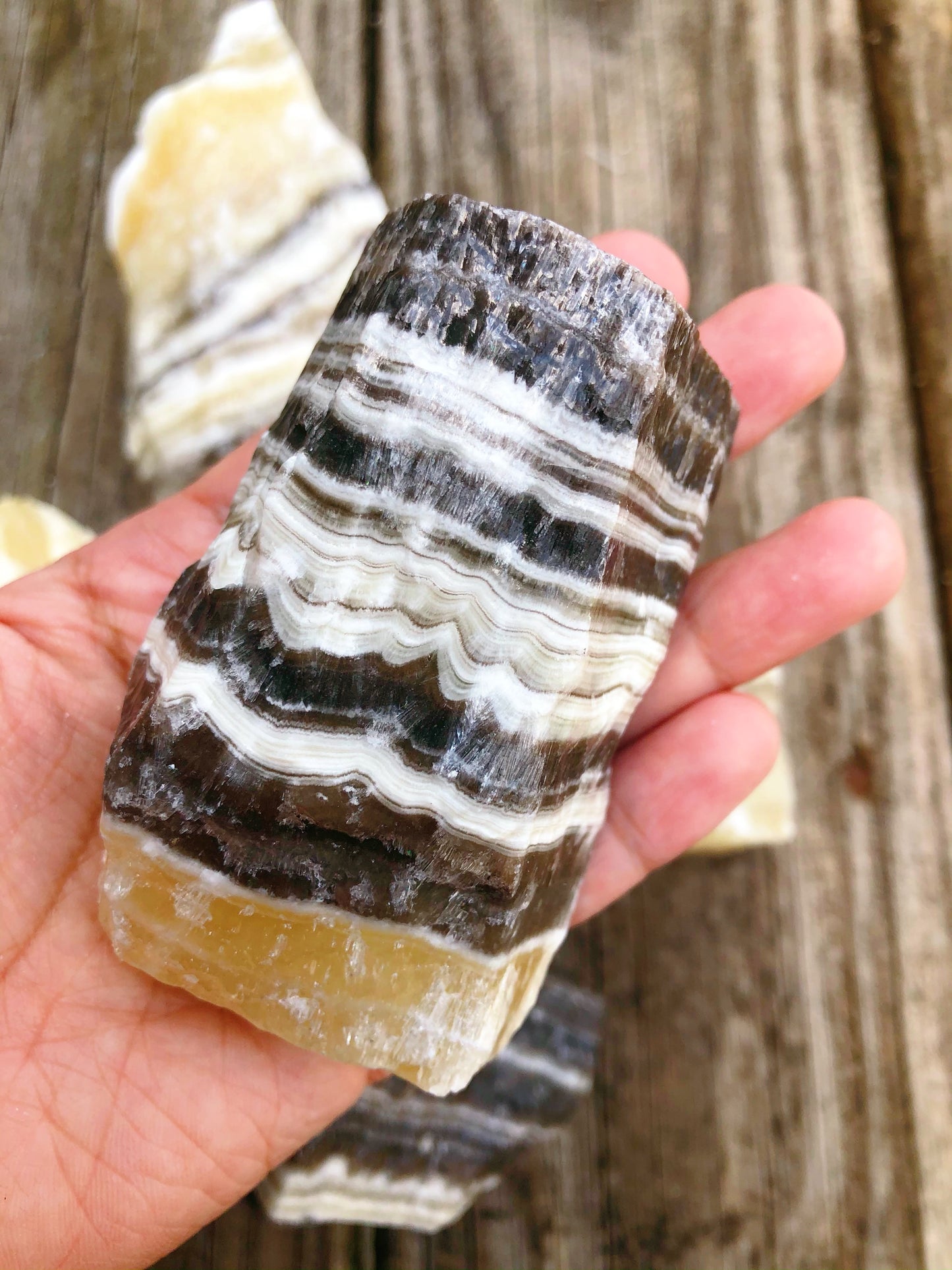 Zebra Calcite Small Rough