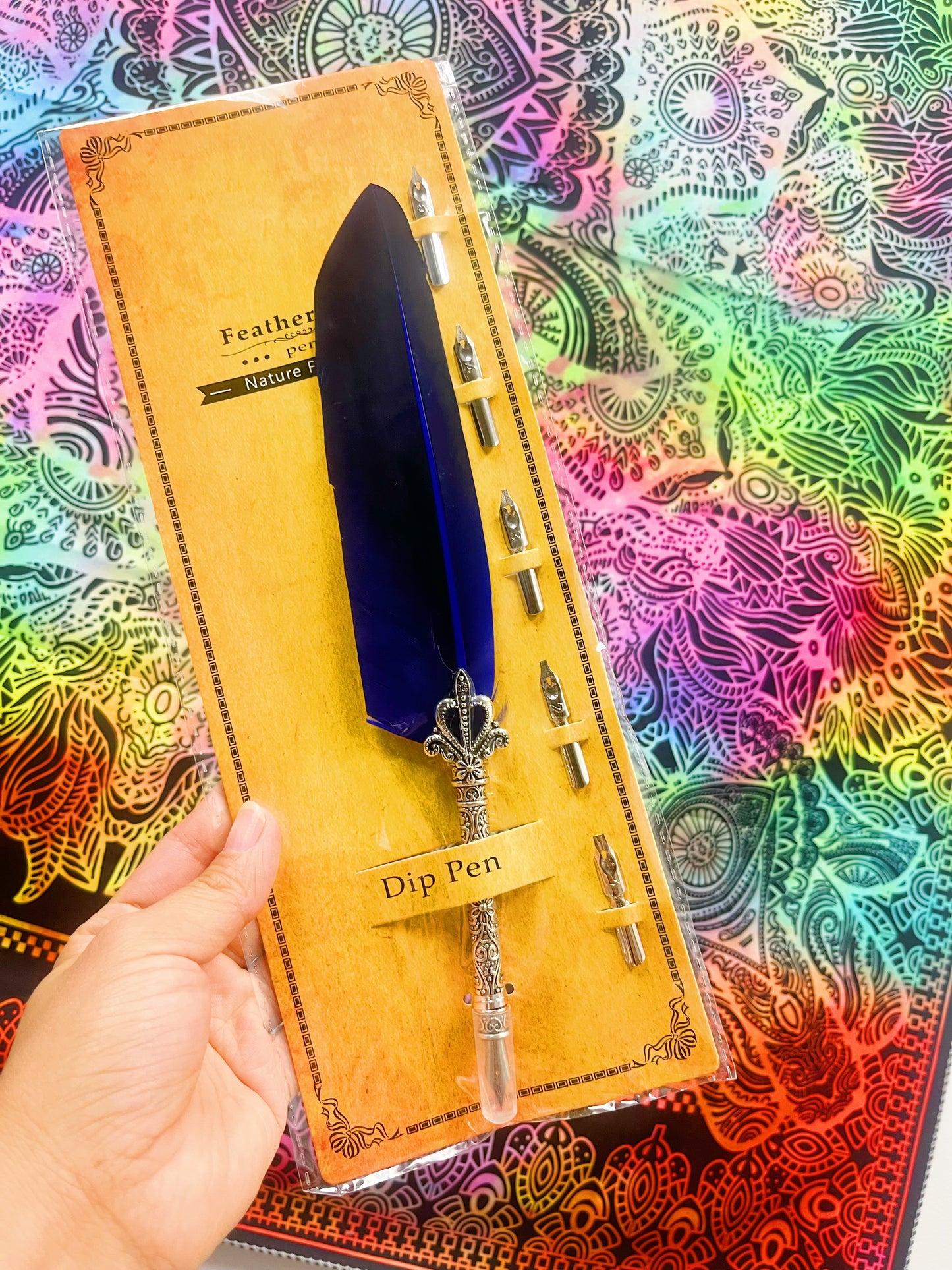 Feather Pen Set with 5 Nibs