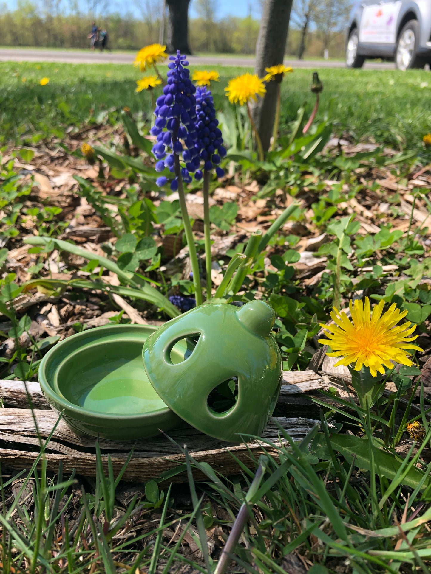 Brass Burner with wooden handle