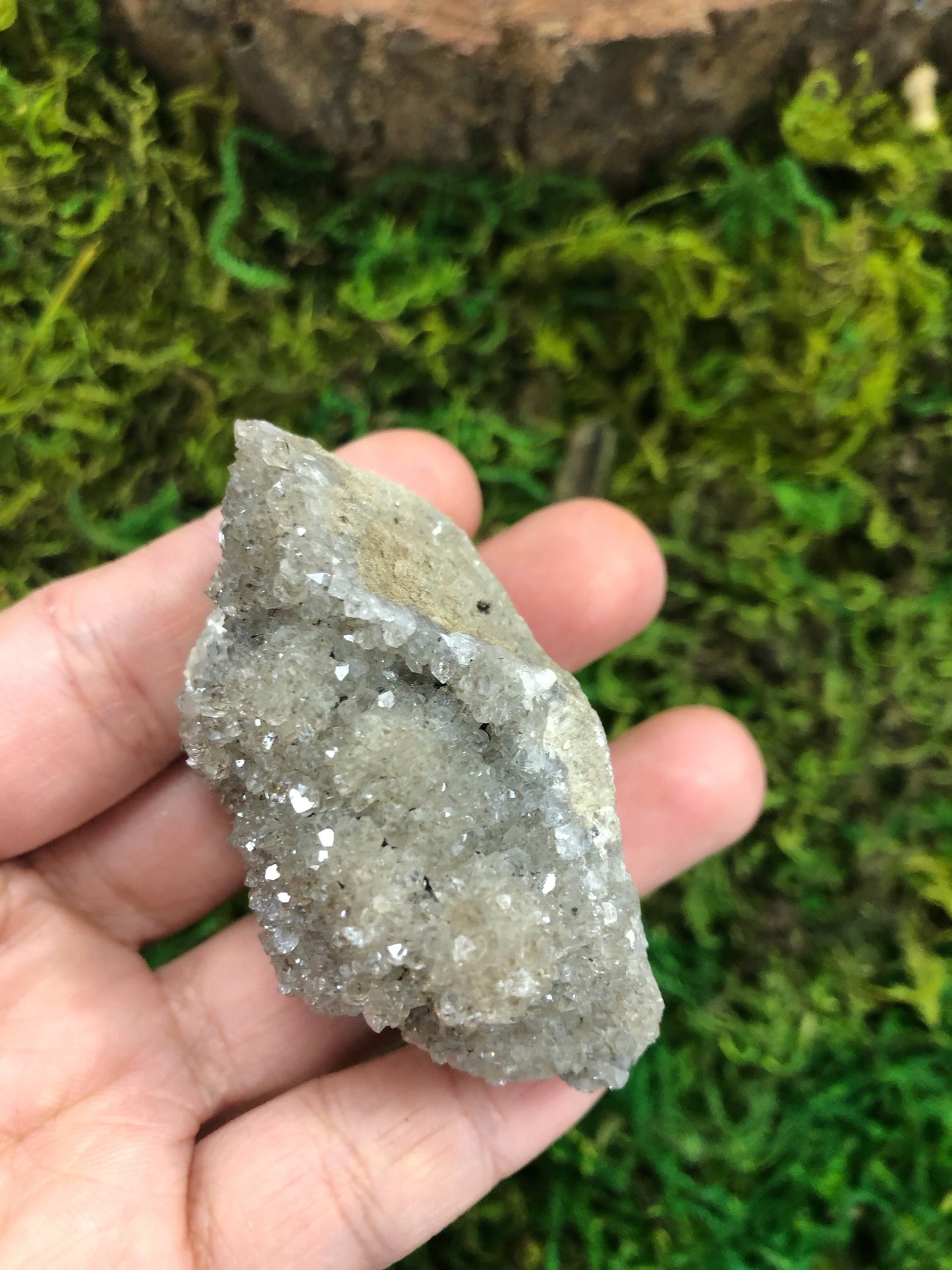 Druzy Herkimer Diamond Cluster