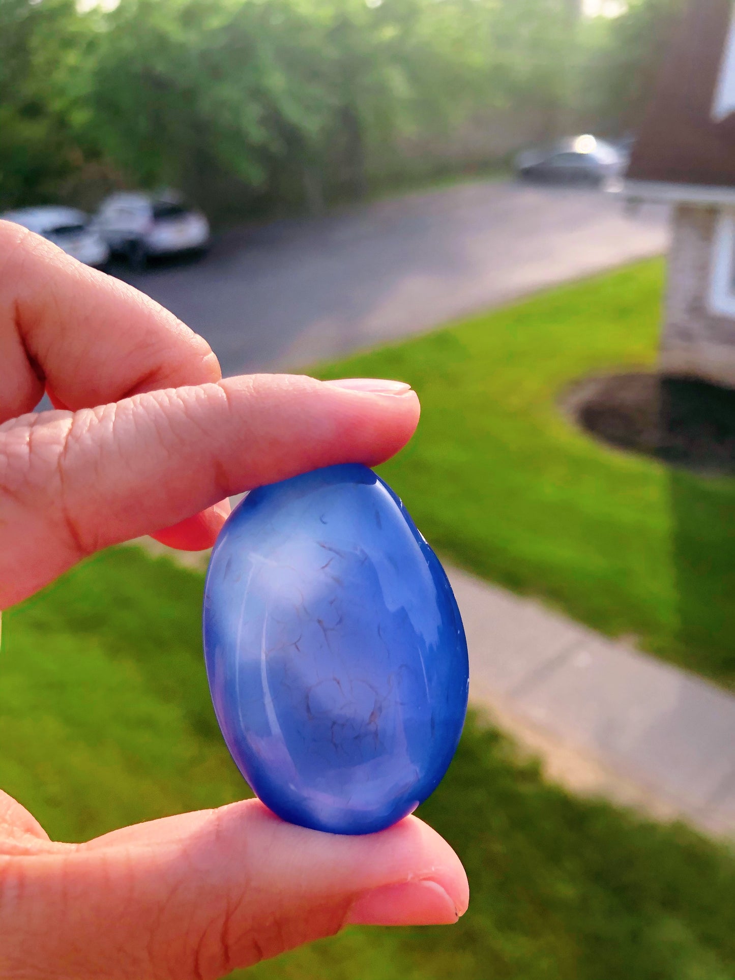 Blue Agate Tumbled