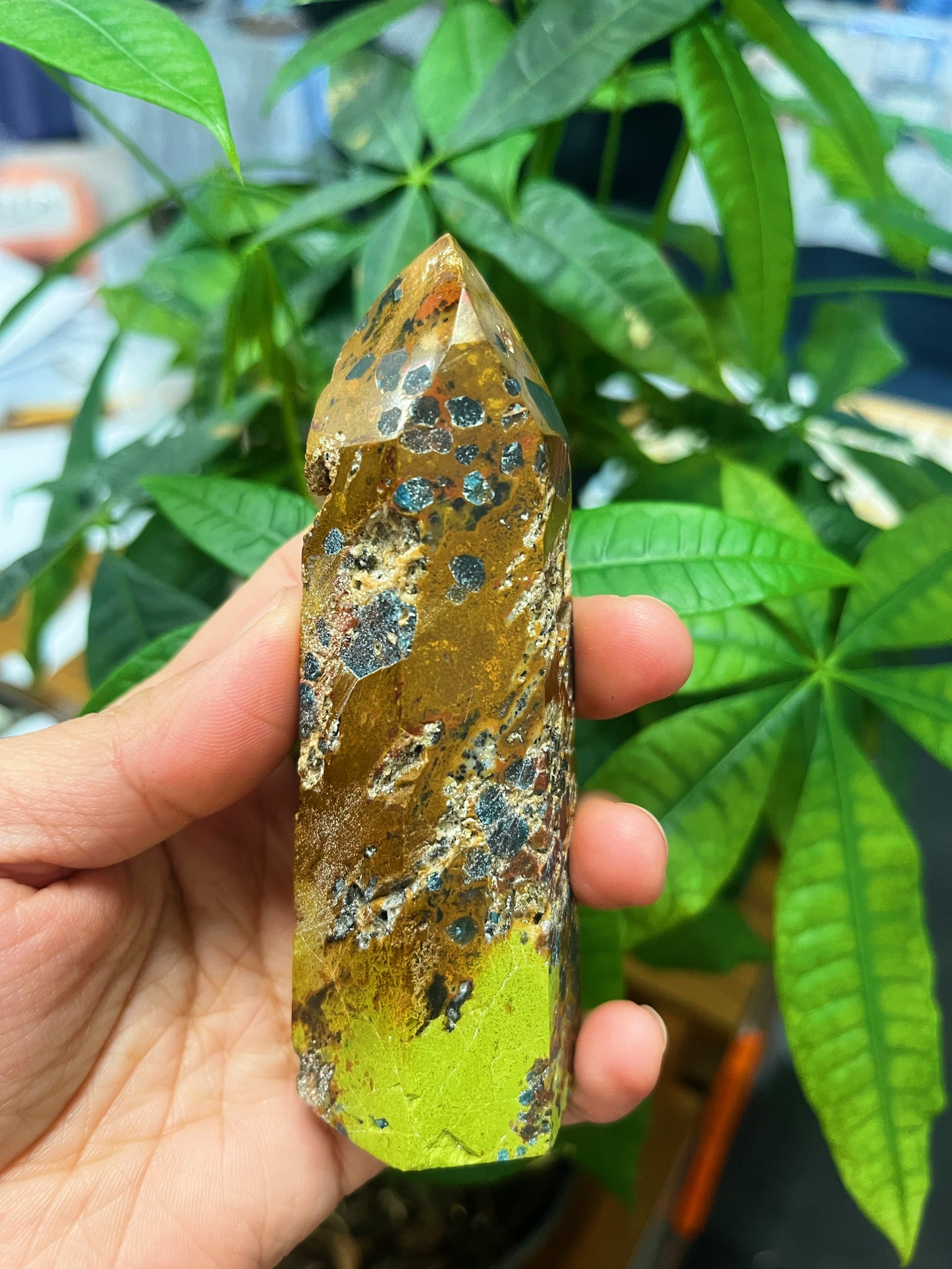 Mosaic Apatite Chalcedony Tower