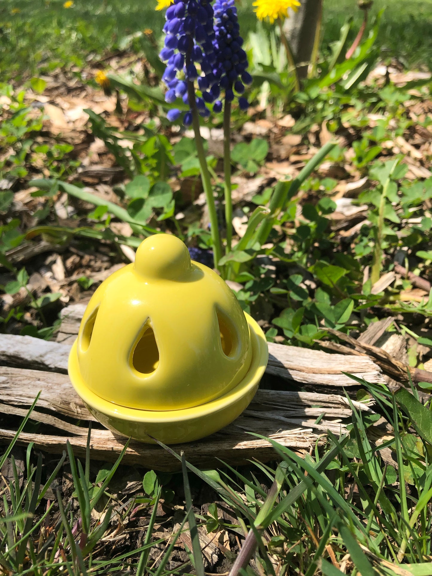 Brass Burner with wooden handle