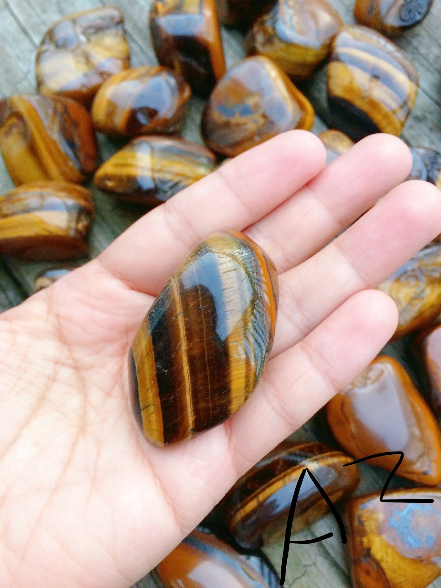 Tigers Eye Tumbled