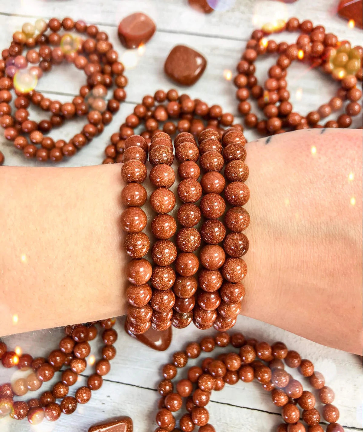 Red Goldstone bracelet