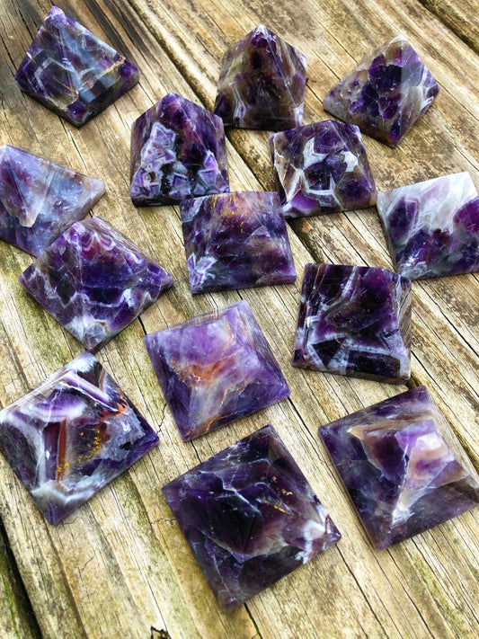 Amethyst Pyramids 2"