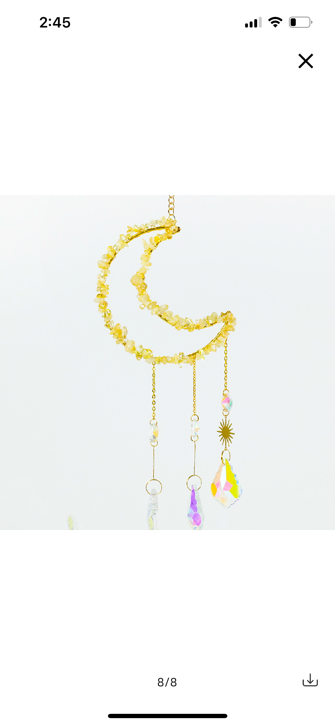 Moon Sun catcher, Crystal Suncatcher, Hanging Prism, Ornaments, Boho, Window Decor, Aurora Gemstone, Rainbow Maker, Christmas Gifts