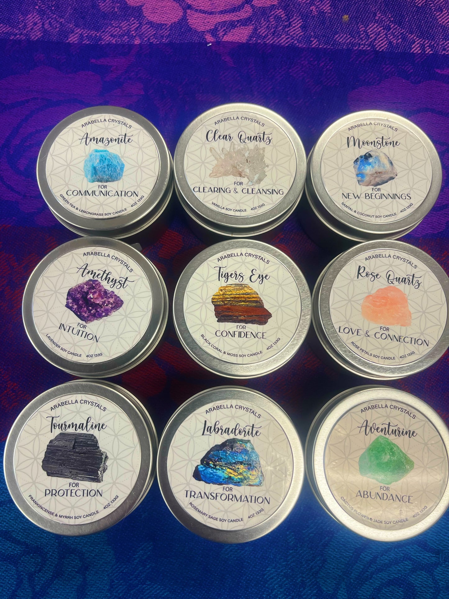 Candles Crystal Handmade