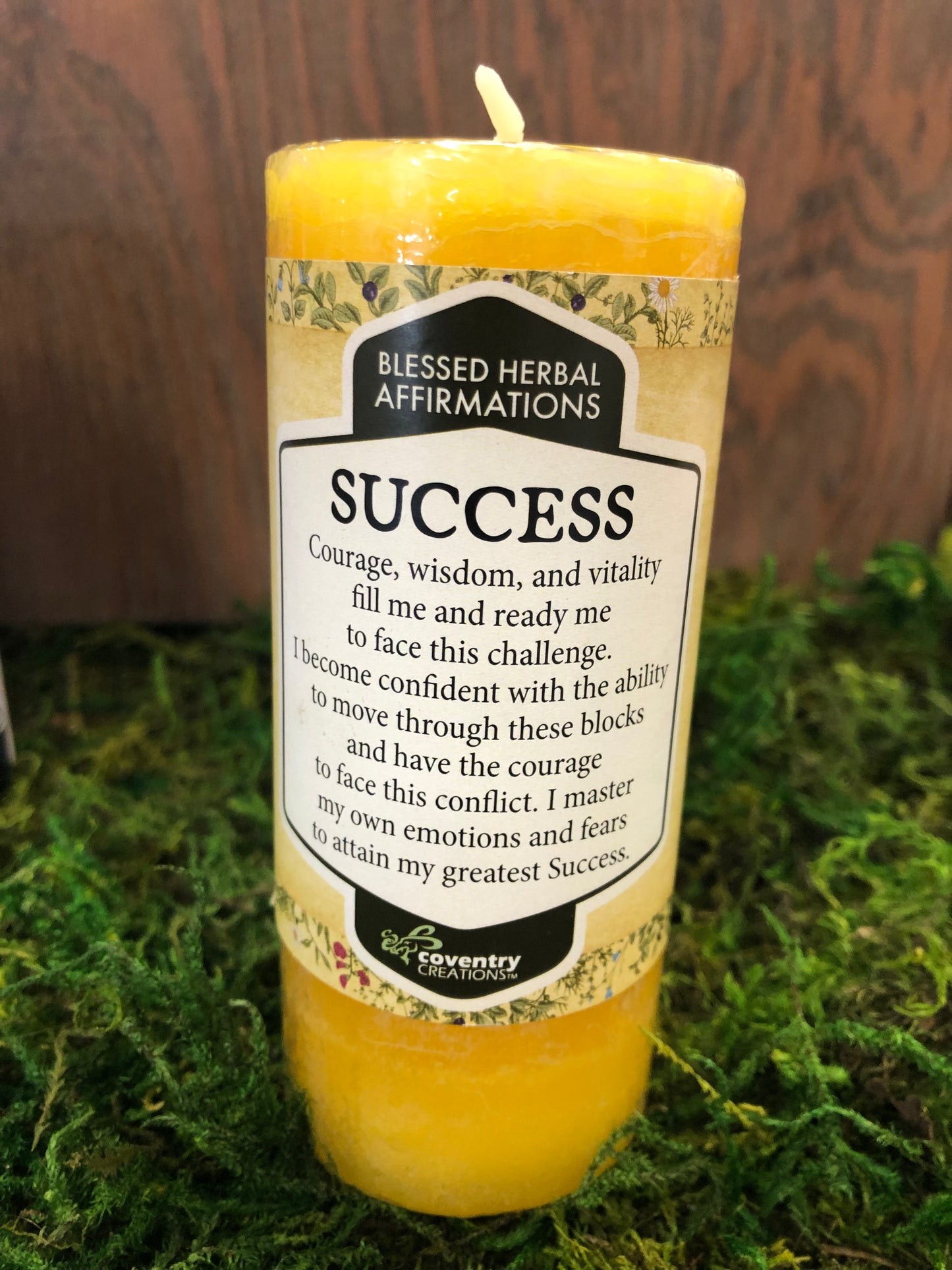 Herbal Affirmation Candles 4”