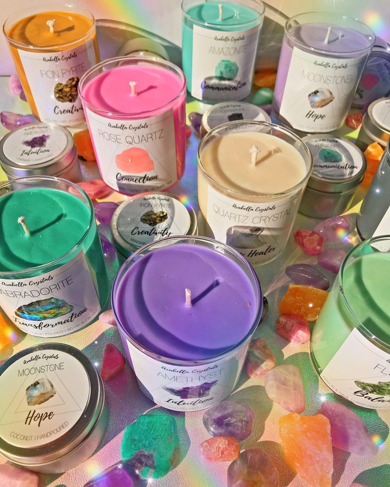Candles Crystal Handmade
