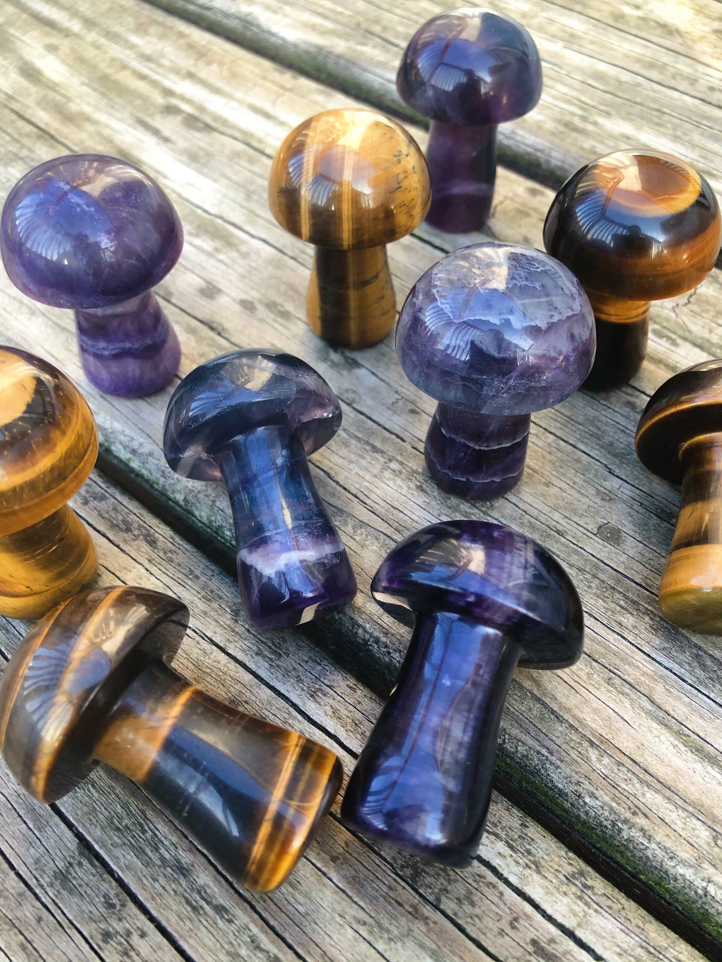 Rainbow Fluorite Mushroom