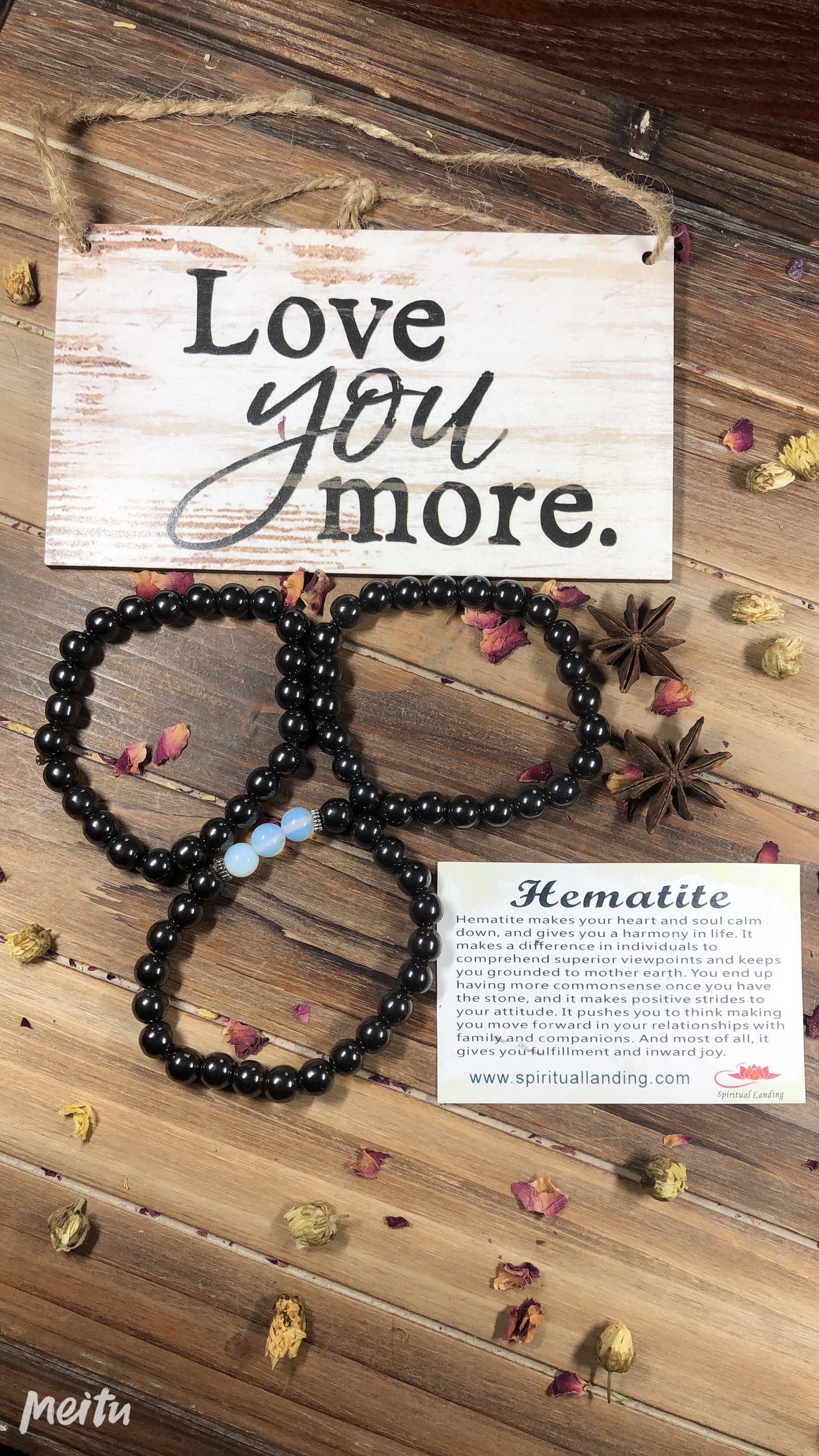 Hematite Bracelet Magnetic handmade