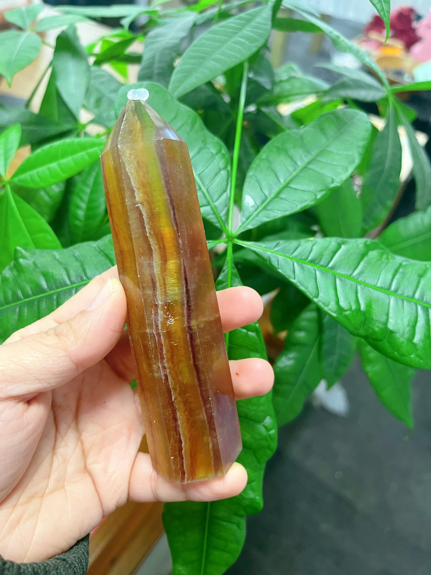 Yellow Fluorite Tower Point