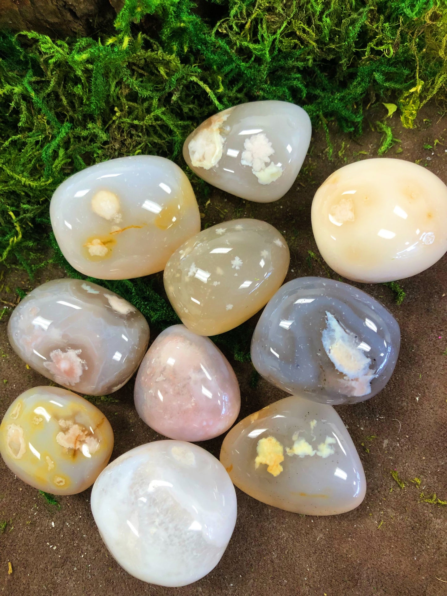 Flower Agate Tumbled