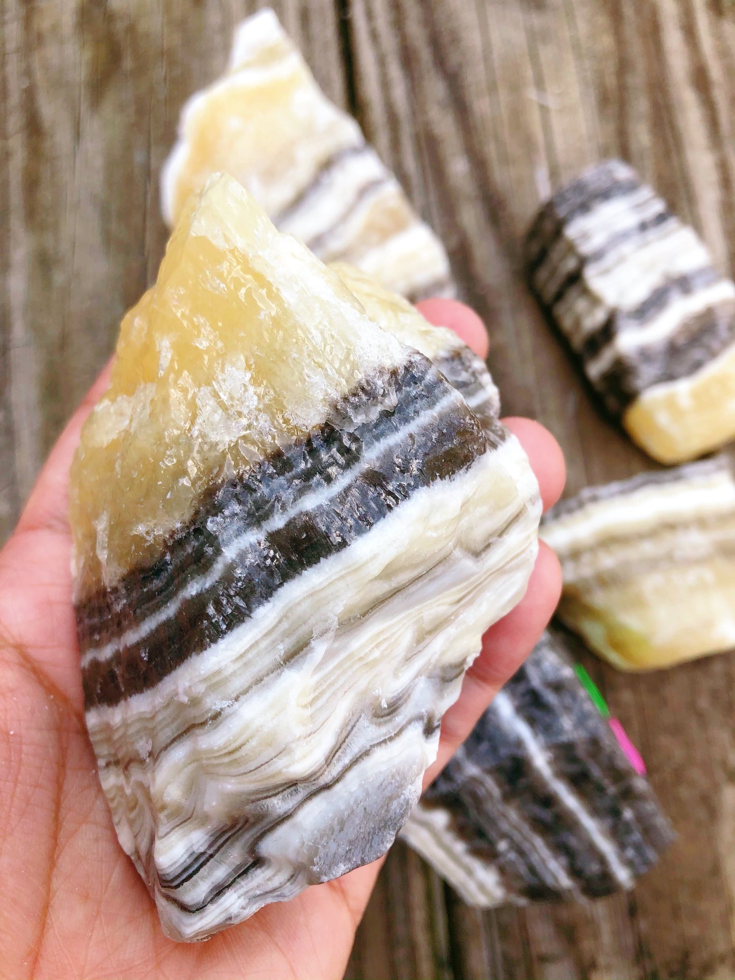 Zebra Calcite Small Rough