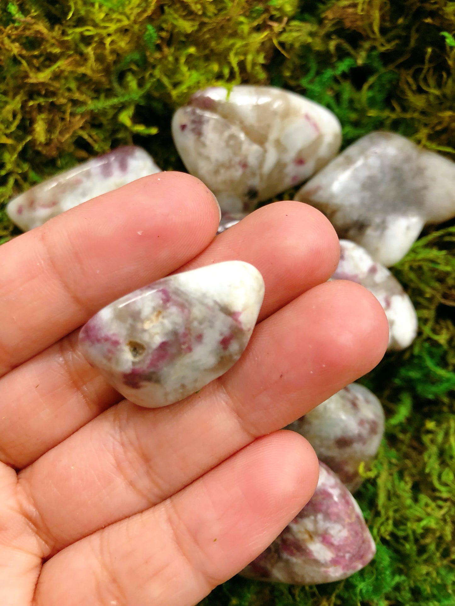 Pink Tourmaline Tumbled