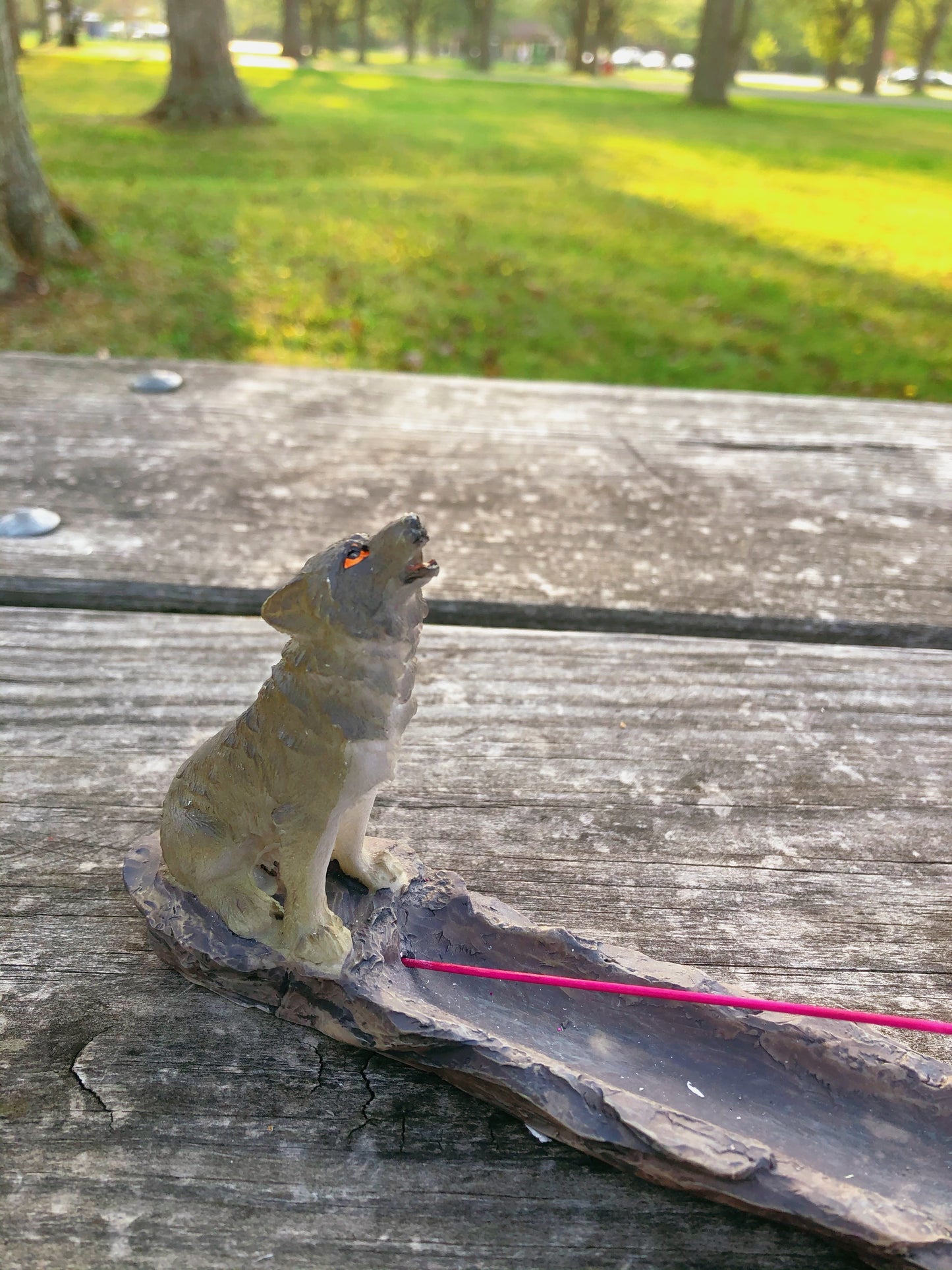 Howling Wolf Incense Holder