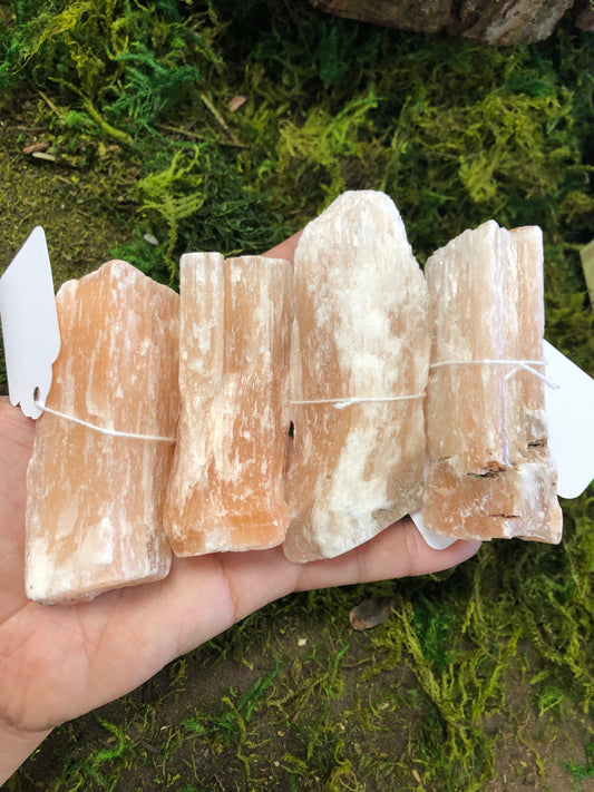 Orange Selenite Chunks