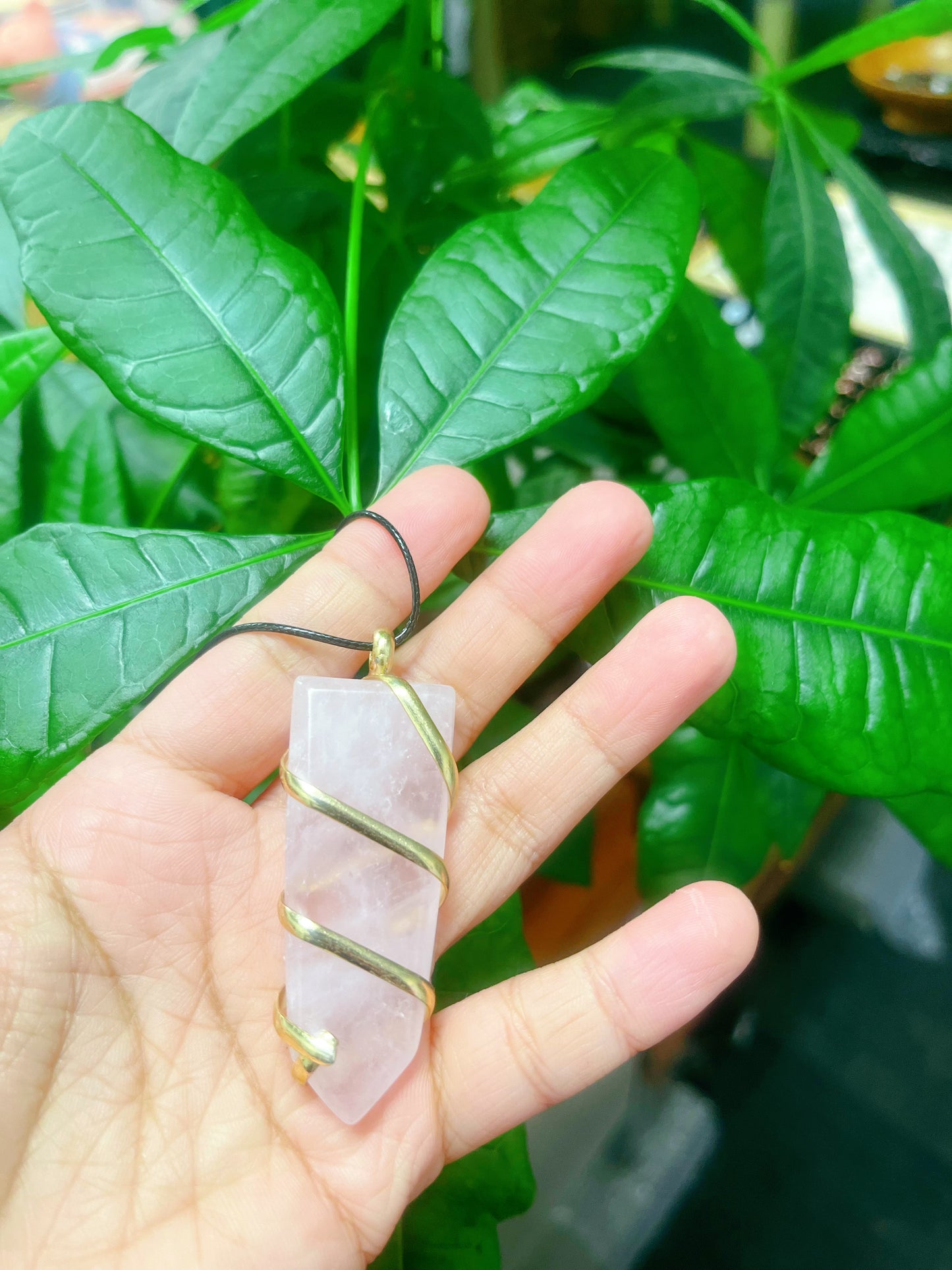 Gemstone point necklace