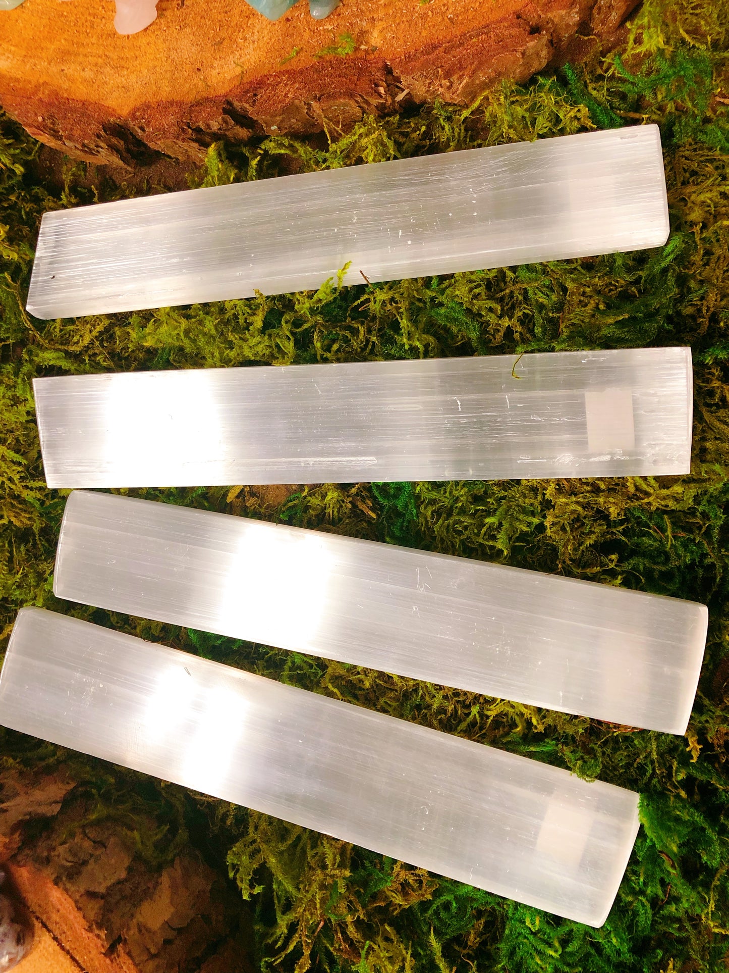Selenite Flat Bar 8”